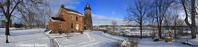 Charlotte Genesee Lighthouse Winter by Sheridan Vincent